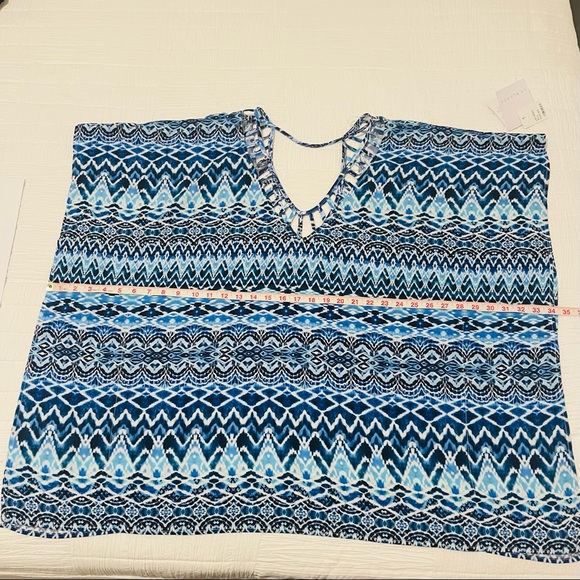 La Blanca Oasis Ikat Tunic Style Swim Coverup - Picture 7 of 10